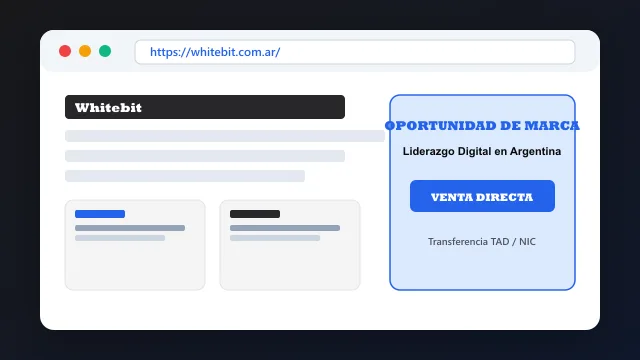 Modelo de aplicación comercial y proyectos digitales para whitebit.com.ar